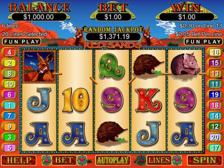 Play Red Sands slot CA