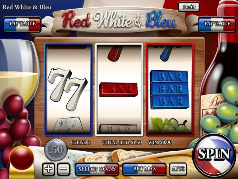 Play Red, White & Bleu slot CA