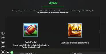 Red Zone Blitz: Payout table