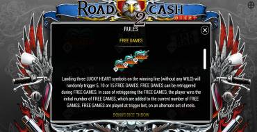 Road 2 Cash Dice: Free spins and/or respins