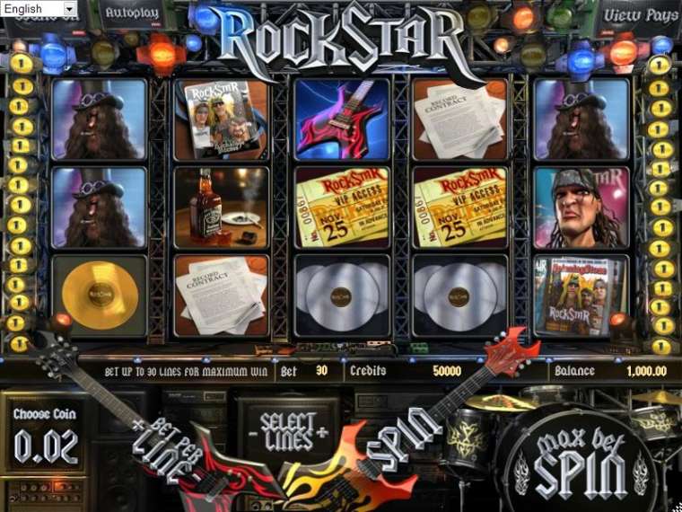 Play Rockstar slot CA