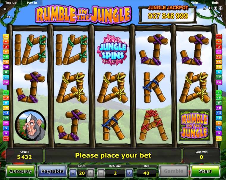 Play Rumble in the Jungle slot CA