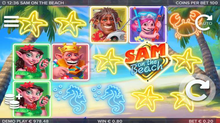 Play Sam on the Beach slot CA