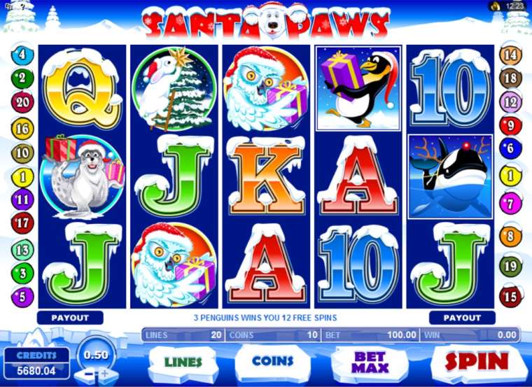 Play Santa Paws slot CA