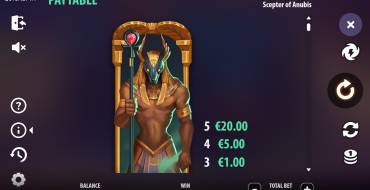 Scepter of Anubis: Payout table
