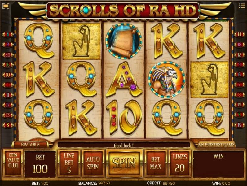 Scrolls of Ra HD slot