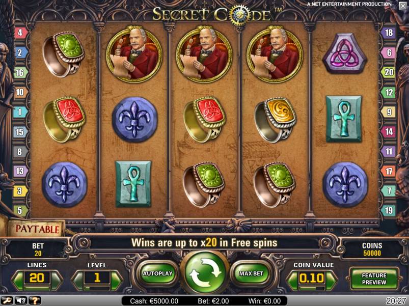 Secret Code  slot