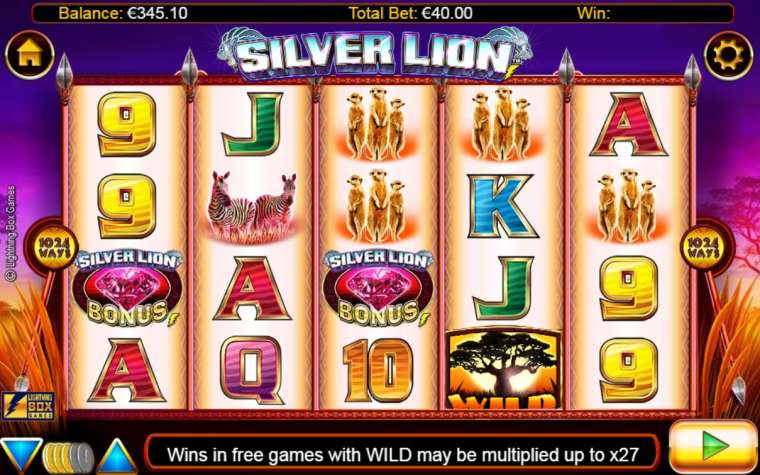 Play Silver Lion slot CA