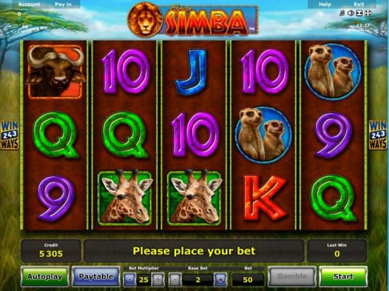 Play Simba slot CA