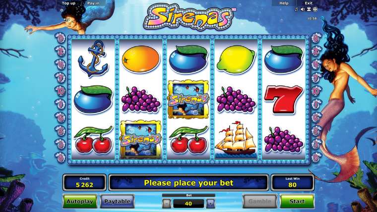 Play Sirenas slot CA