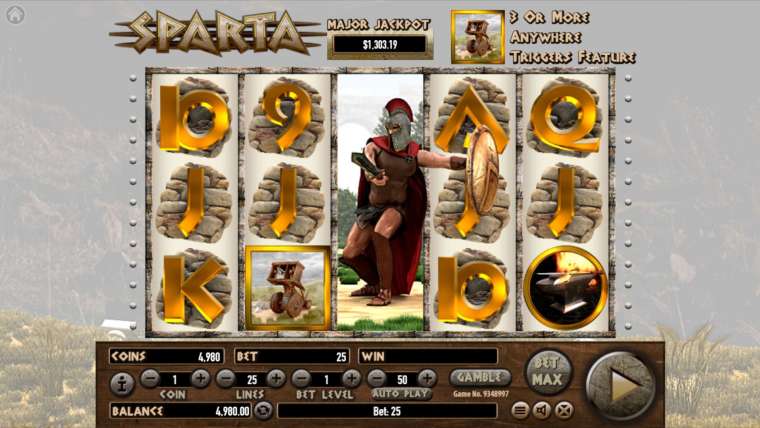 Play Sparta Habanero slot CA