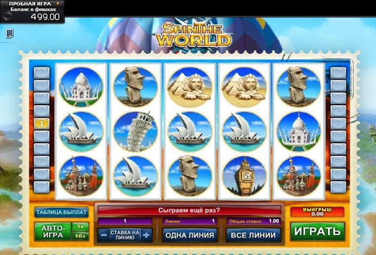 Play Spin the world slot CA