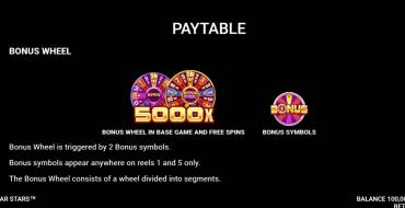Stellar Stars: Bonus games