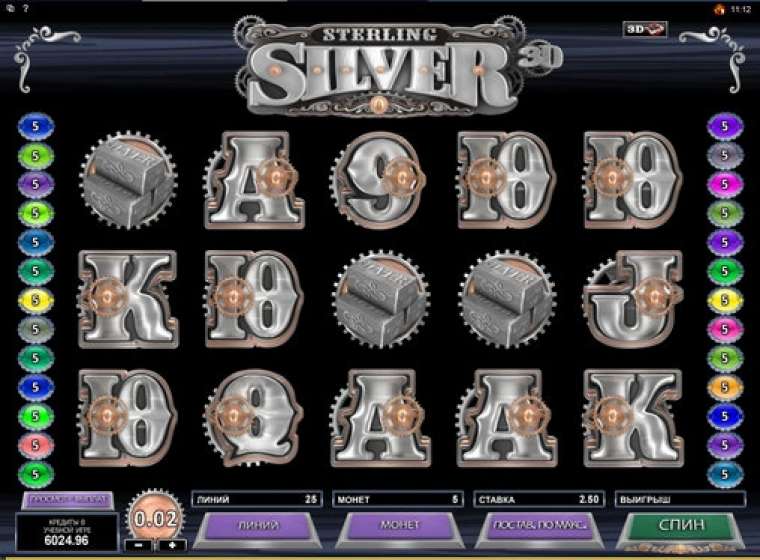 Play Sterling Silver 3D slot CA