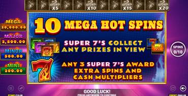 Super 7 Winner: Free spins and/or respins