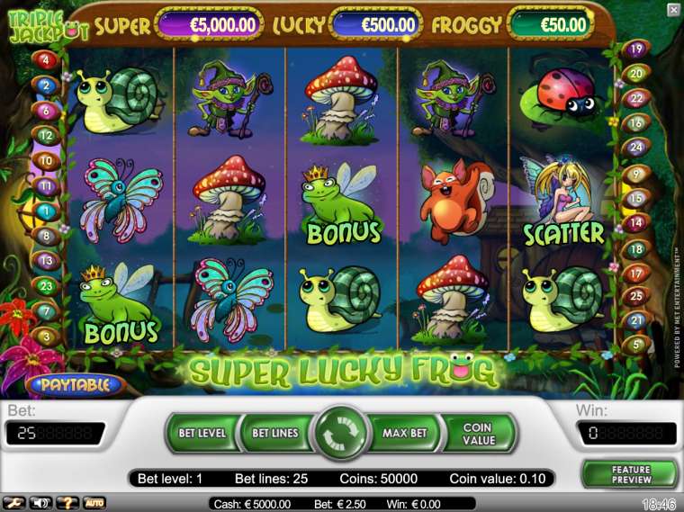 Play Super Lucky Frog slot CA