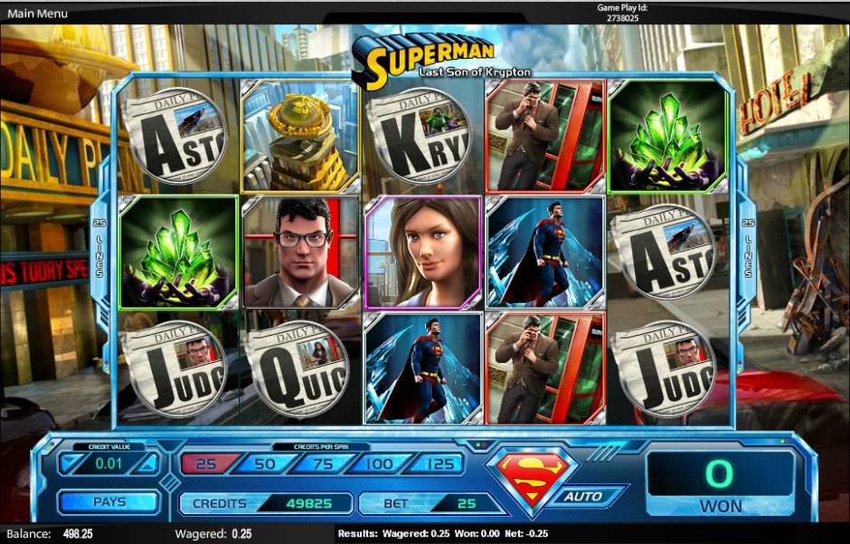 Superman – Last Son of Krypton slot