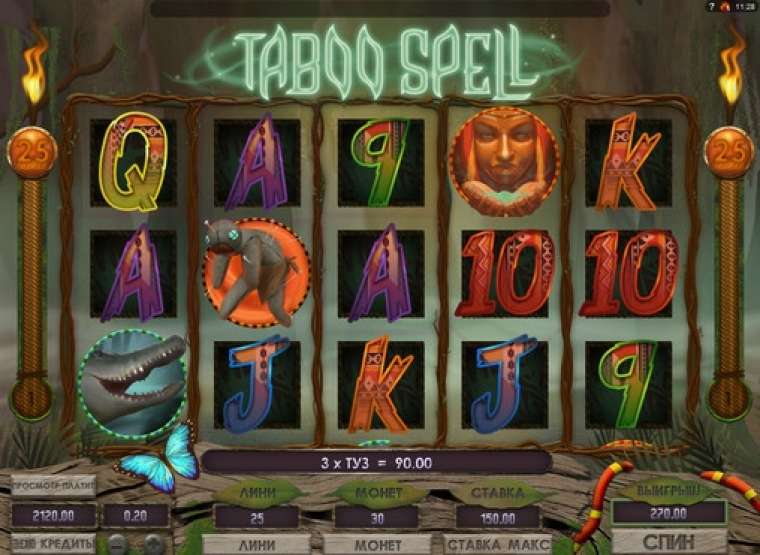Play Taboo Spell slot CA