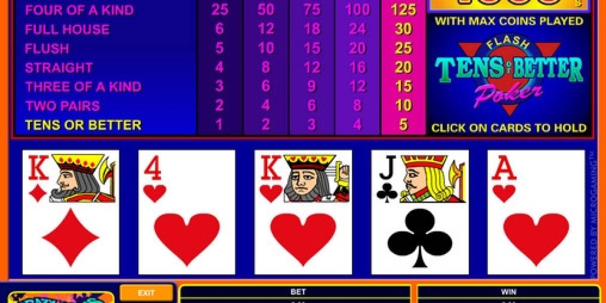 Tens or Better Poker online