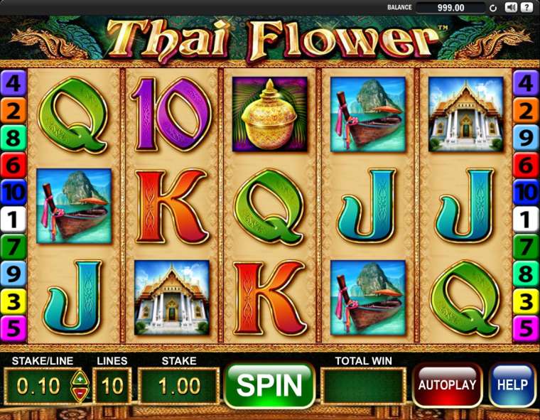 Play Thai Flower slot CA
