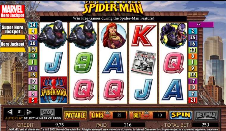 Play The Amazing Spider-Man slot CA