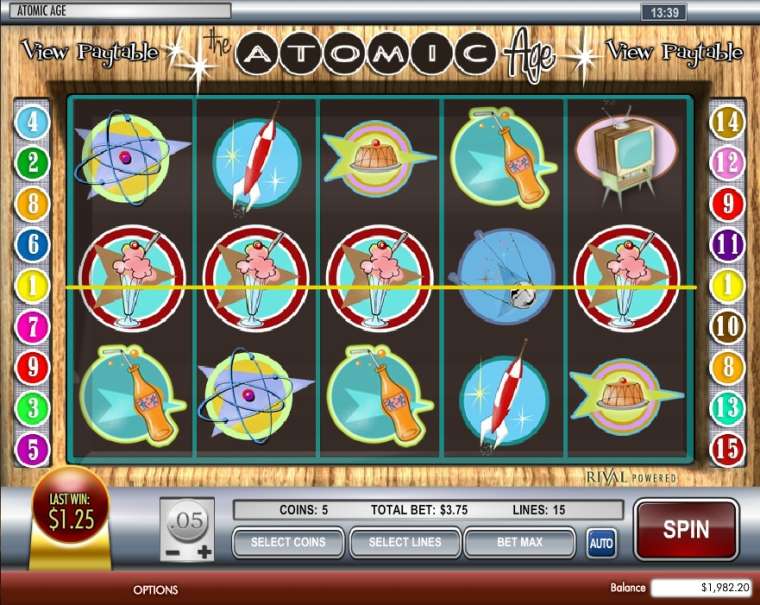 Play The Atomic Age slot CA