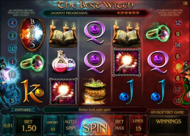 Play The Best Witch slot CA