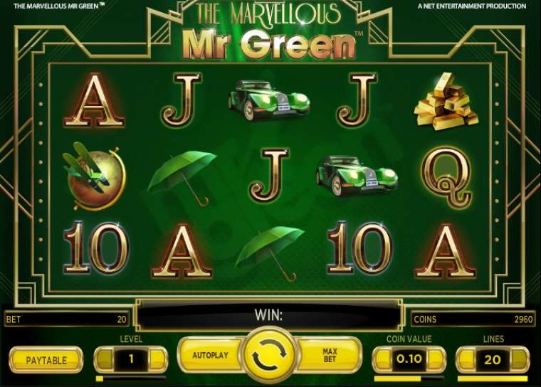 Play The Marvellous Mr Green slot CA