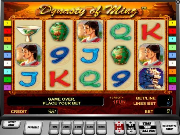 Play The Ming Dynasty slot CA