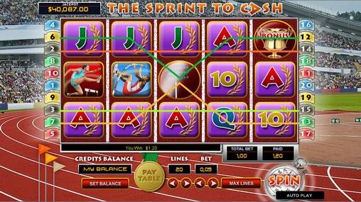The Sprint to Cash slot