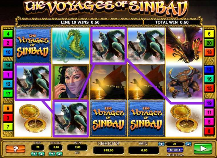 Play The Voyages of Sinbad slot CA