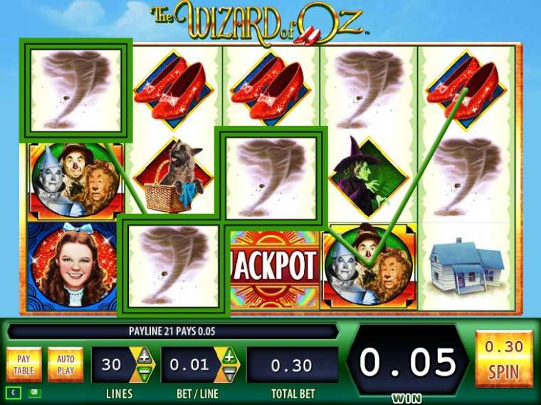 Play The Wizard of Oz slot CA