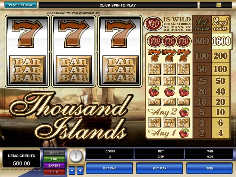 Play Thousand Islands  slot CA