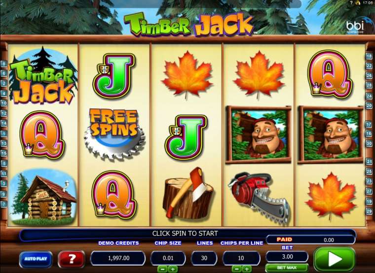 Play Timber Jack slot CA