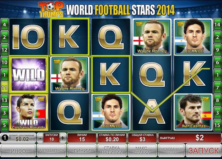 Play Top Trumps World Football Stars 2014 slot CA