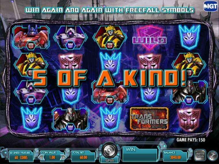 Play Transformers: Battle for Cybertron slot CA