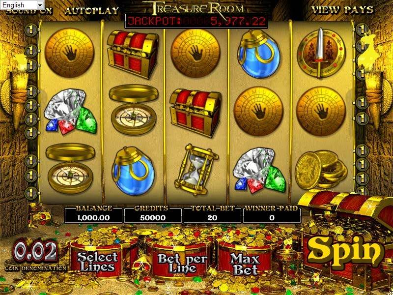 Treasure room slot