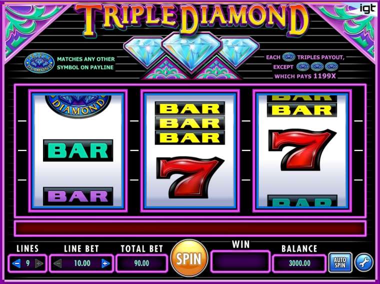 Play Triple Diamond slot CA