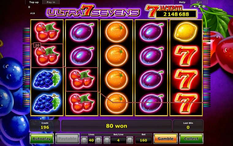 Play Ultra Sevens slot CA