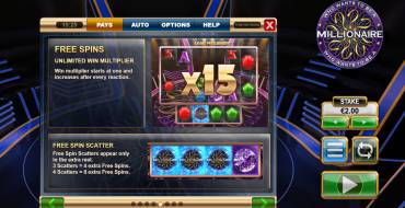 Who Wants to be a Millionaire Megaways: Free spins and/or respins