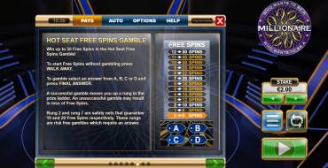 Who Wants to be a Millionaire Megaways: Risk game