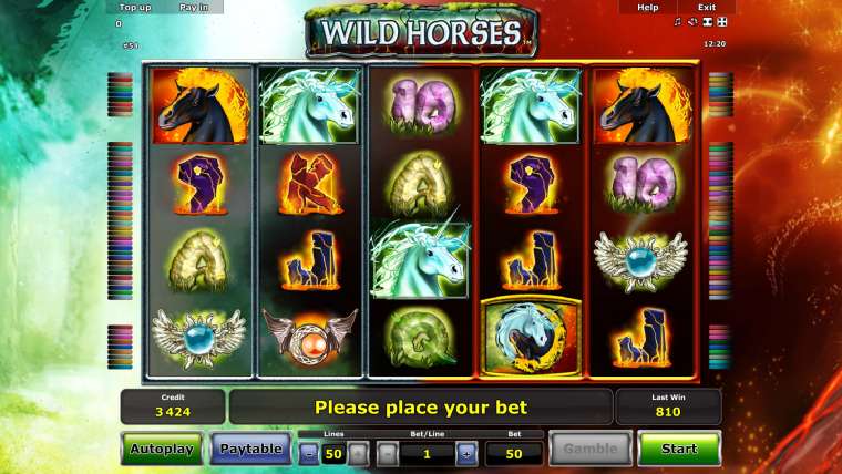 Play Wild Horses slot CA