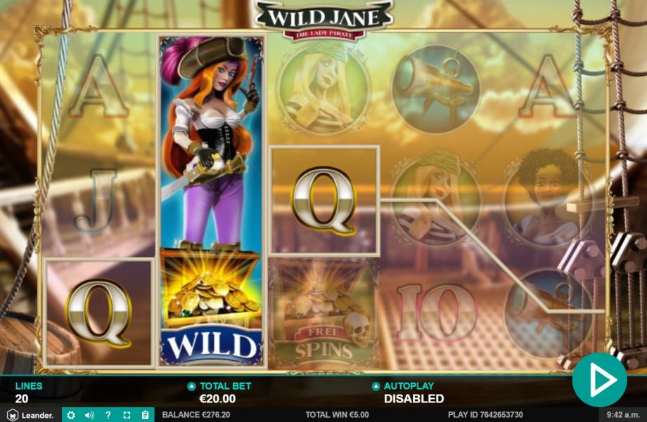 Wild Jane: The Lady Pirate slot