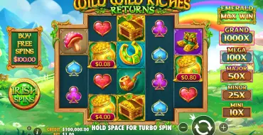 Wild Wild Riches Returns: Slot machine