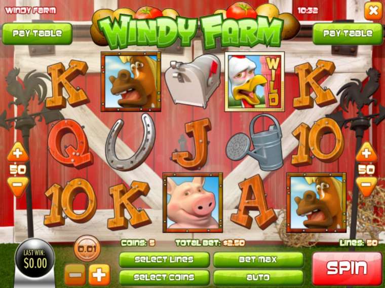 Play Windy Farm slot CA