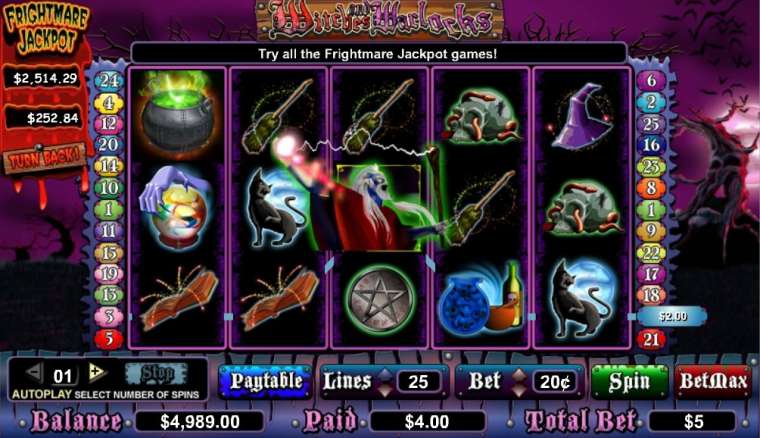Play Witches and Warlocks slot CA