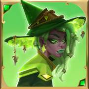 Witchy Poppins: The witch in green