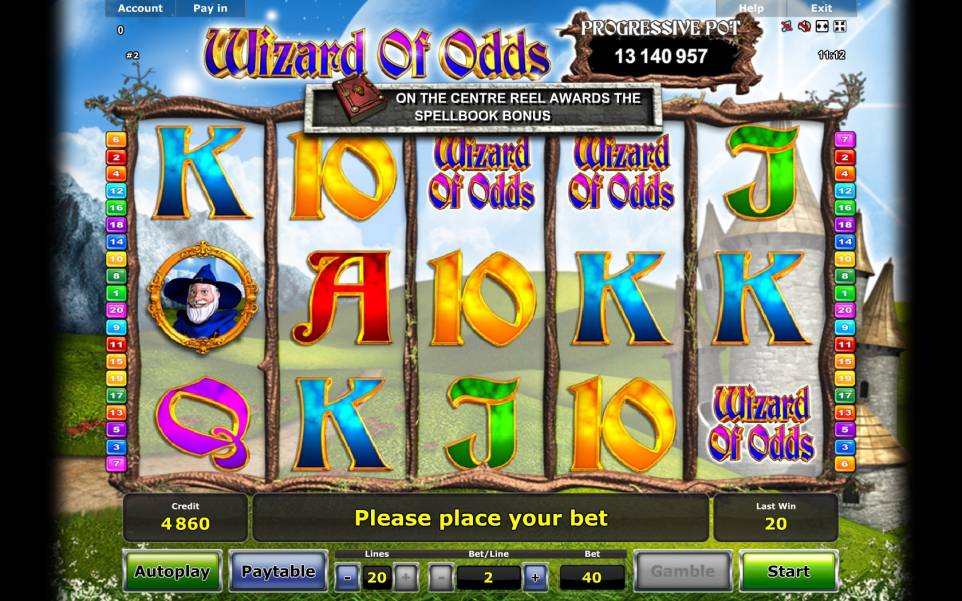 Wizard of Odds slot