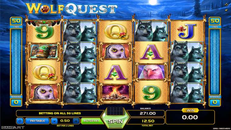 Play Wolf Quest slot CA