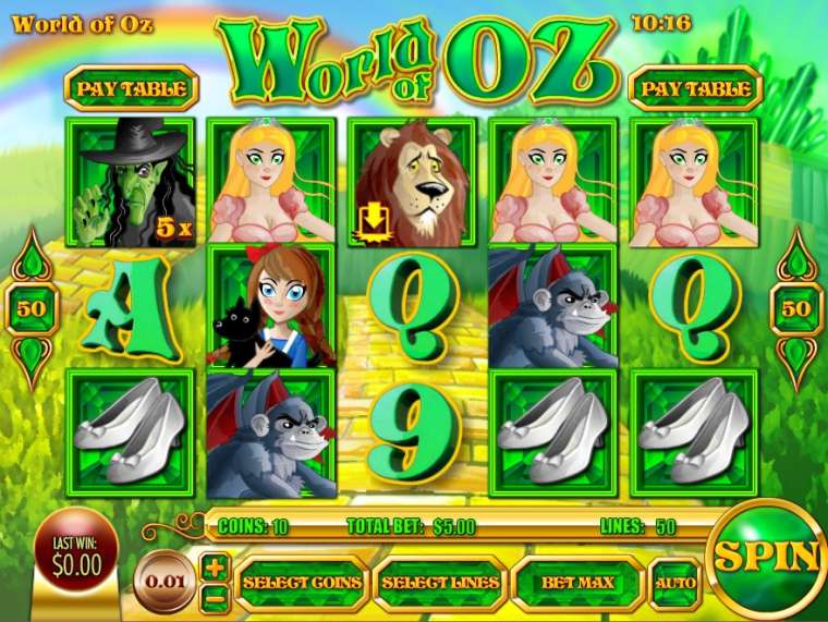 Play World of Oz slot CA